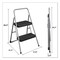 Cosco 2-Step Folding Steel Step Stool, 200 lb Capacity, 17.38w x 18d x 28.13h, Cool Gray 11-135CLGG1 - alternate 5